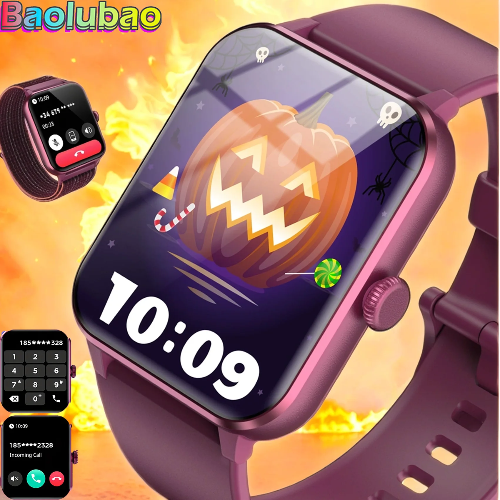 Baolubao 2024 New Smartwatch  Answer/Dial Message Reminder 1.85'' HD Touch Sports Watch Health and Fitness Tracking