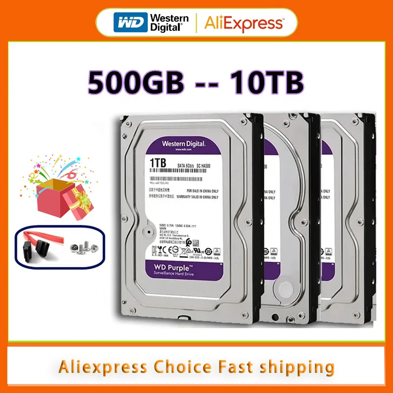 WD Purple 500GB Surveillance Internal Hard Drive Disk 3.5\