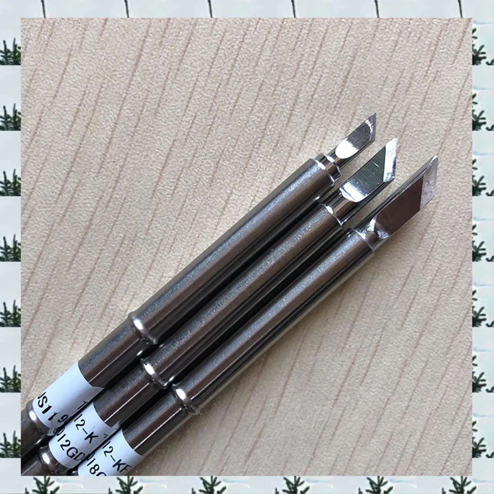 

ABLG 6Pcs T12 Series Iron Tip T12-K KU KF For HAKKO Solder Iron Tips Soldering Welding Stings