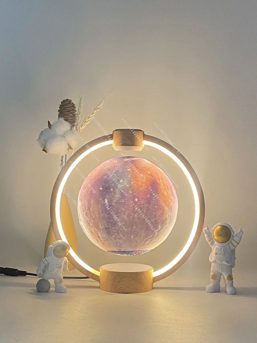 

Maglev Moon Light Night Light Sleep Desk Lamp Bluetooth Audio Creative Gift Female Birthday Gift