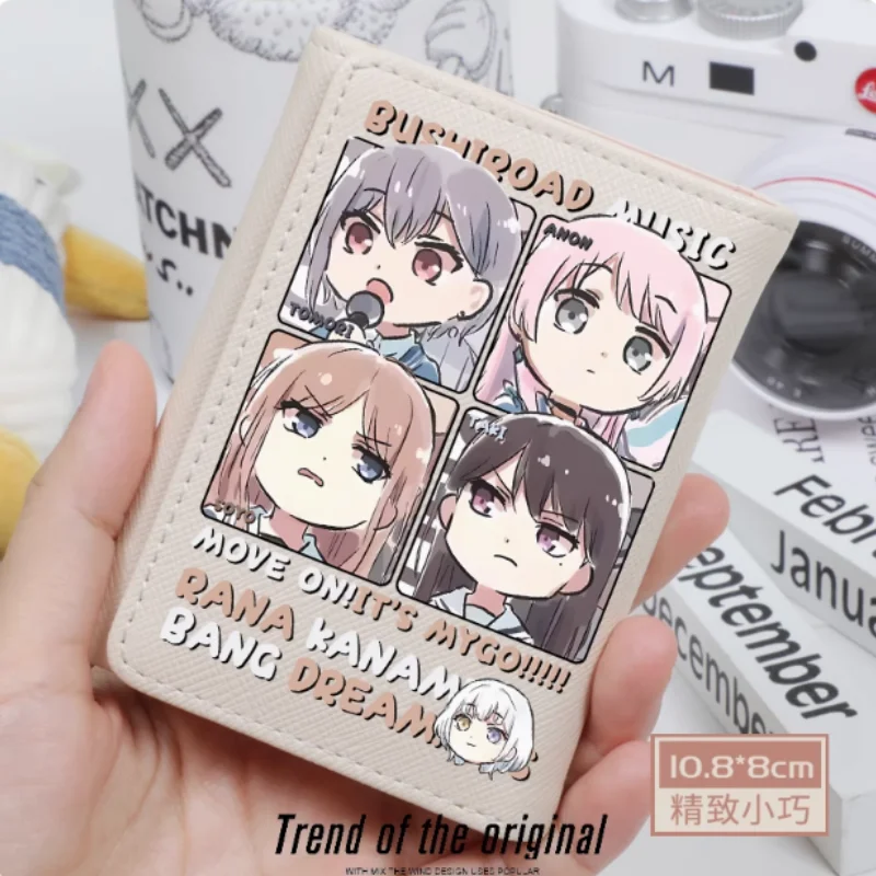 

Anime BANGDREAM MyGO Fashion Wallet PU Purse Card Coin Hasp Money Bag Cosplay Gift B2161