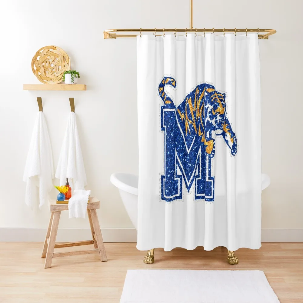 

memphis logo Shower Curtain Shower Waterproof Bathroom Shower Set Window Set Curtain