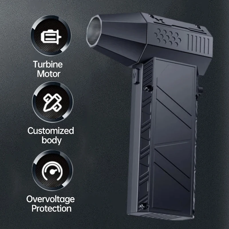 X6 Turbo Jet Fan Turbo Violent Fan منفاخ قوي مع مروحة قناة عالية السرعة ومروحة قناة محمولة 140000   منفاخ منفضة الهواء RPM 53 م/ثانية