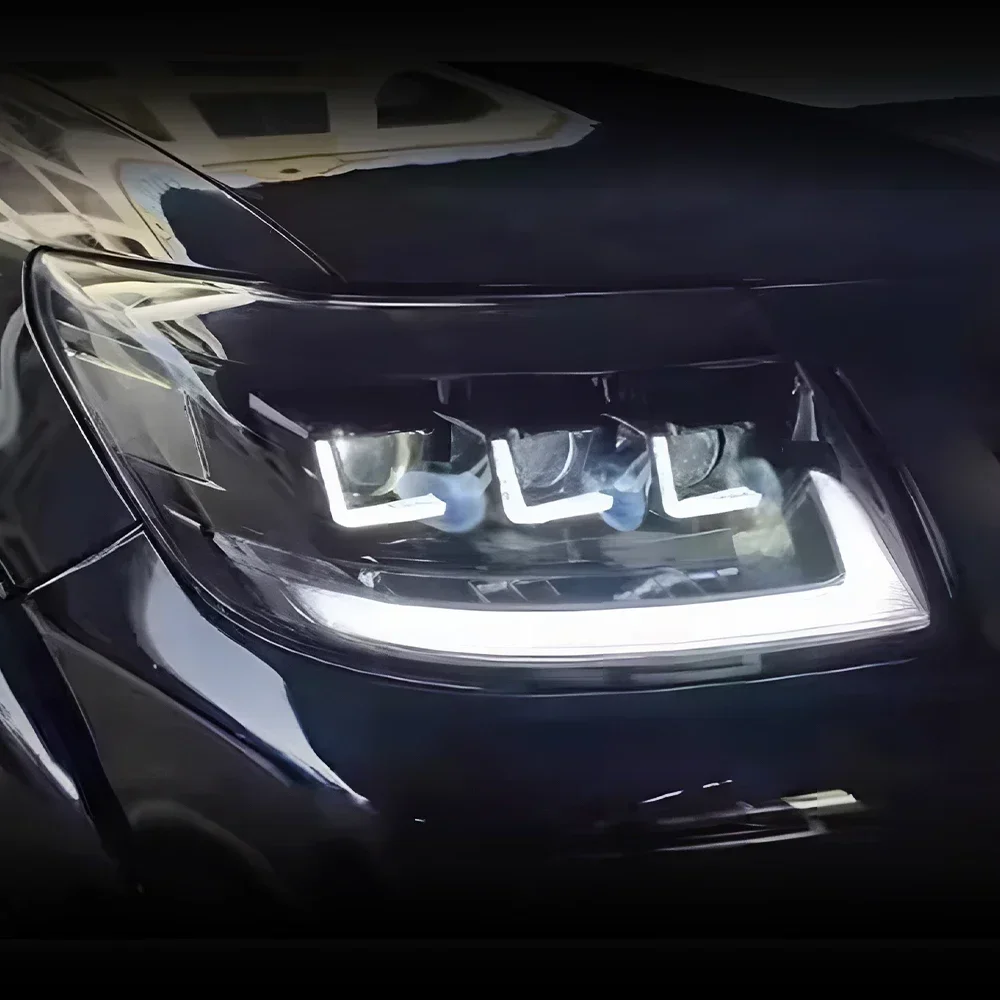 Auto Headlights For Toyota Hilux Revo Vigo 2012-2014 LED Car Front lamps Assembly Upgrade Three Projector Lens Accessories