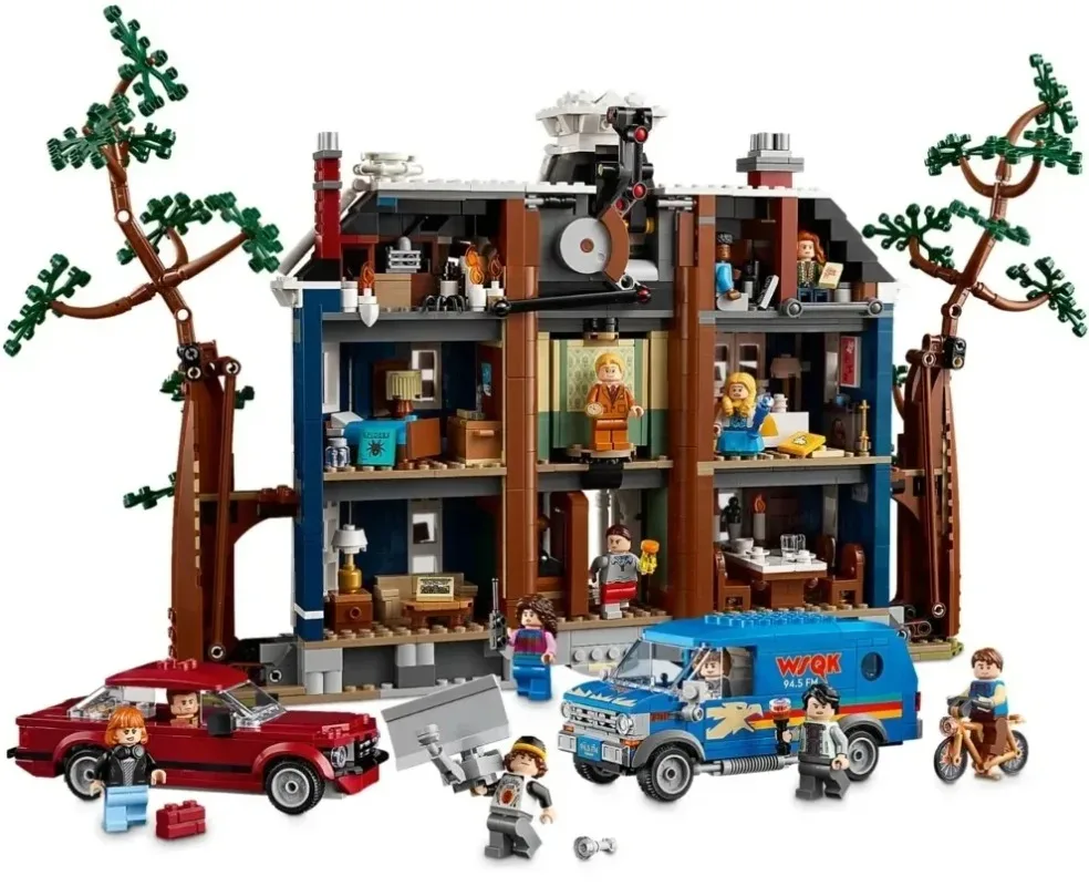 

Disney 11370 2593Pcs Vintage House Building Blocks Creative Assembly Model Christmas Birthday Gift Home Desktop Decor Ornament