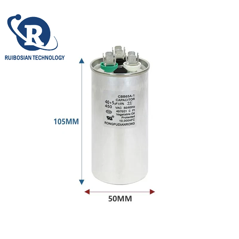 CBB65A Air Conditioner Compressor Capacitor 40+5UF 50+5UF 50+7UF 60+6UF