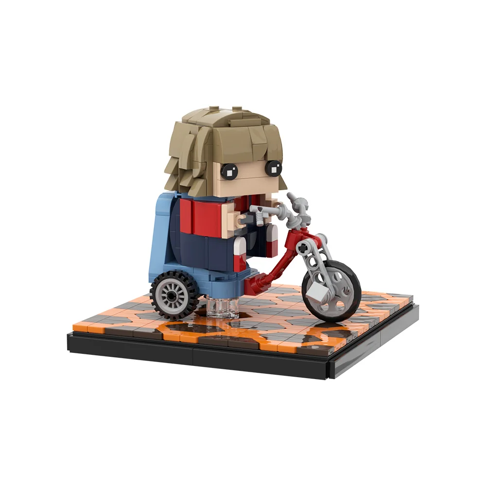 The Shining Danny Torrance Building Blocks Kit Classic Horror Movie Danny Big Wheel and Hexagonal Carpet Scene Toy Adult Gift - view 5