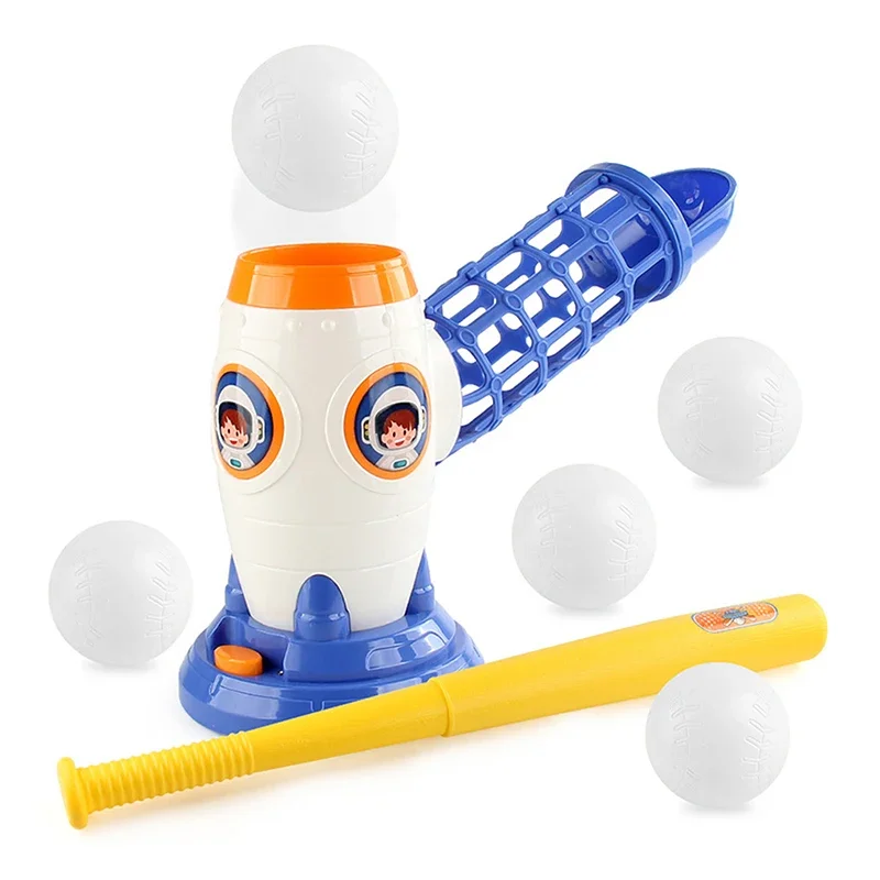 Children's Baseball Catapult Server 1 Click Automatic Indoors And Outdoors Cute Fun Exercise Sports Toys Set