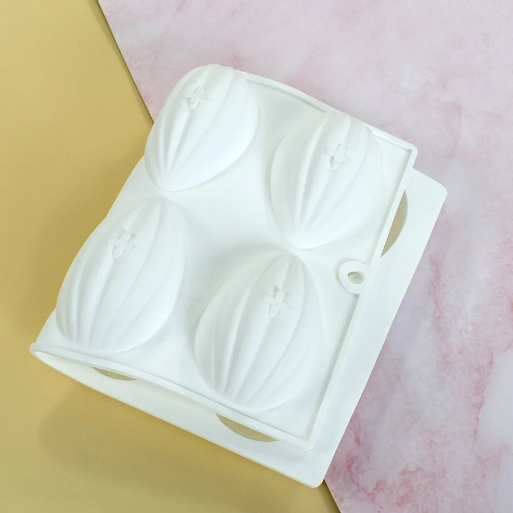 Almond Shape Easter Egg Silicone Mold DIY Craft Soap Candle Mould Mousse Cake Ice Mould Cake Decoration Tool Baking Accessories