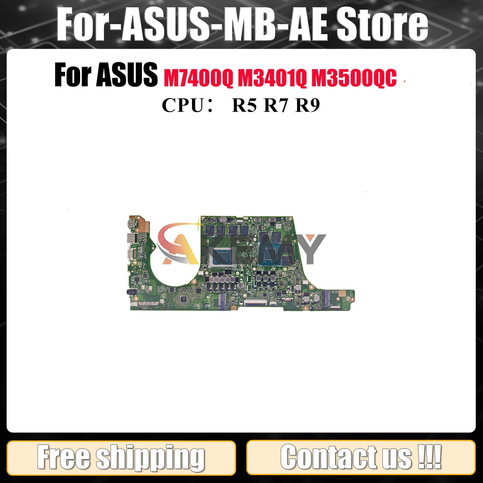 

M3500QC Материнская плата для ноутбука ASUS VivoBook M3400QC M7400Q M7600Q D3500Q M3500Q M3400Q M3401Q M3400QE Материнская плата с процессором R5 R7 R9