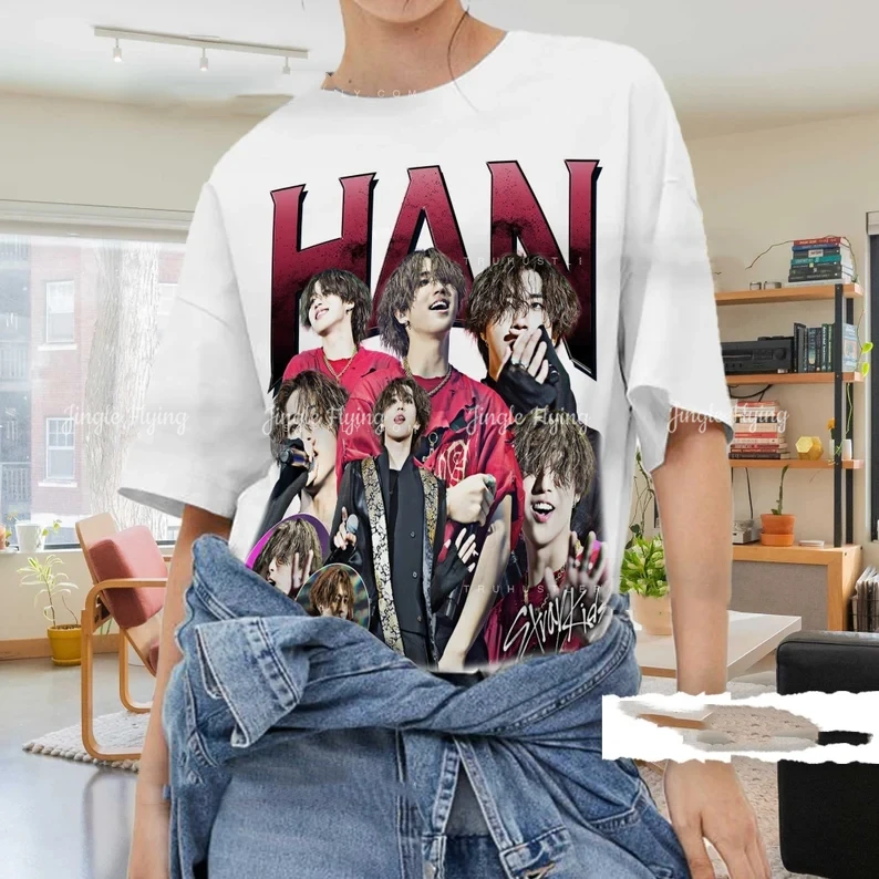 Vintage Han Straykids Kpop Inspired Graphic Shirt Han Retro T Shirt Han Kpop Bootleg Tee