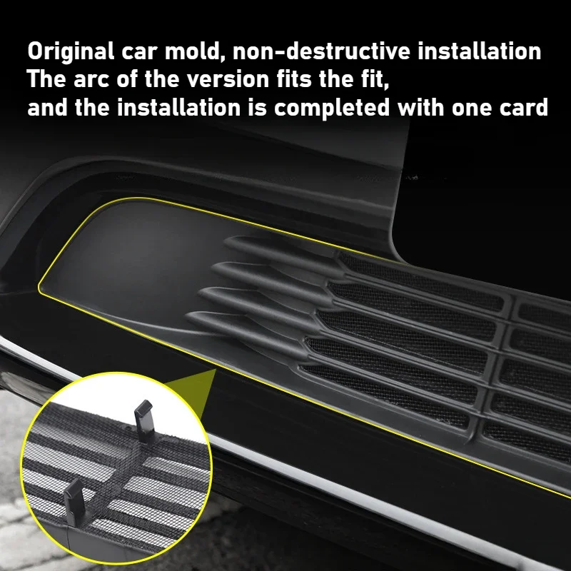 For Tesla Model Y Filter Screen Insect Proof Screen Air Inlet Protect Cover Air Conditioning Intake Protective Cover Accessories