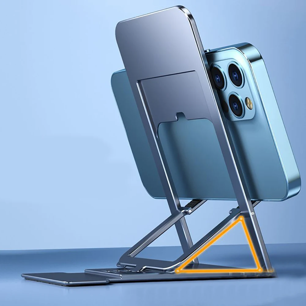 حامل هاتف محمول لسطح المكتب العالمي لهاتف IPhone IPad قابل للتعديل والكمبيوتر اللوحي وطاولة قابلة للطي وحامل مكتبي للهاتف الخلوي
