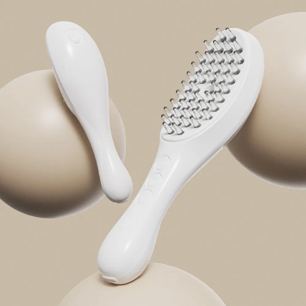 Multi-Function Electric Spray Hair Brush Red Blue Light Hair Care Scalp Massage Comb Anti-Frizz Scalp Nourish