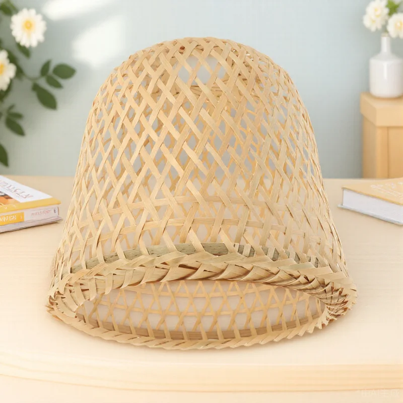 

Vintage Bamboo Light Shade Boho Lamp Cover for Night Stand Floor Table Pendant Fixtures