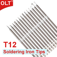 T12 soldering tip set compatible with HAKKO Fx951 Soldering Station FX9501 handle T12 soldering iron T12-K KR KU JS02 J02