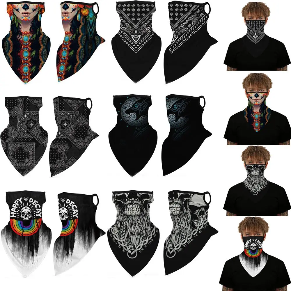 1pcs Breathable Ice Silk Windproof Dust Scarf Wrap Face Mask Neck Cover Balaclava Bandana