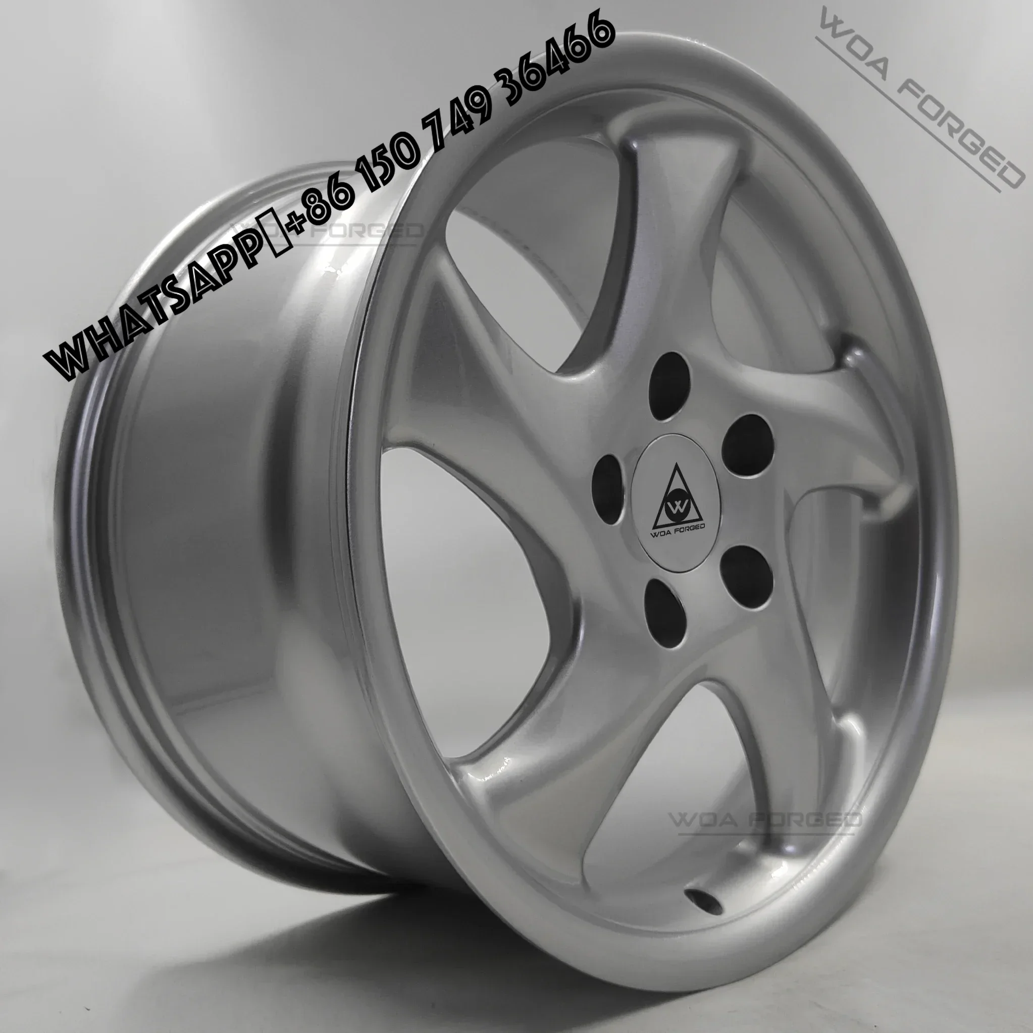 

6061-T6 Single Five Spoke Single Deeply Recessed Forged Lightweight Sport Wheel Super Silver Forged Car Wheels for 991