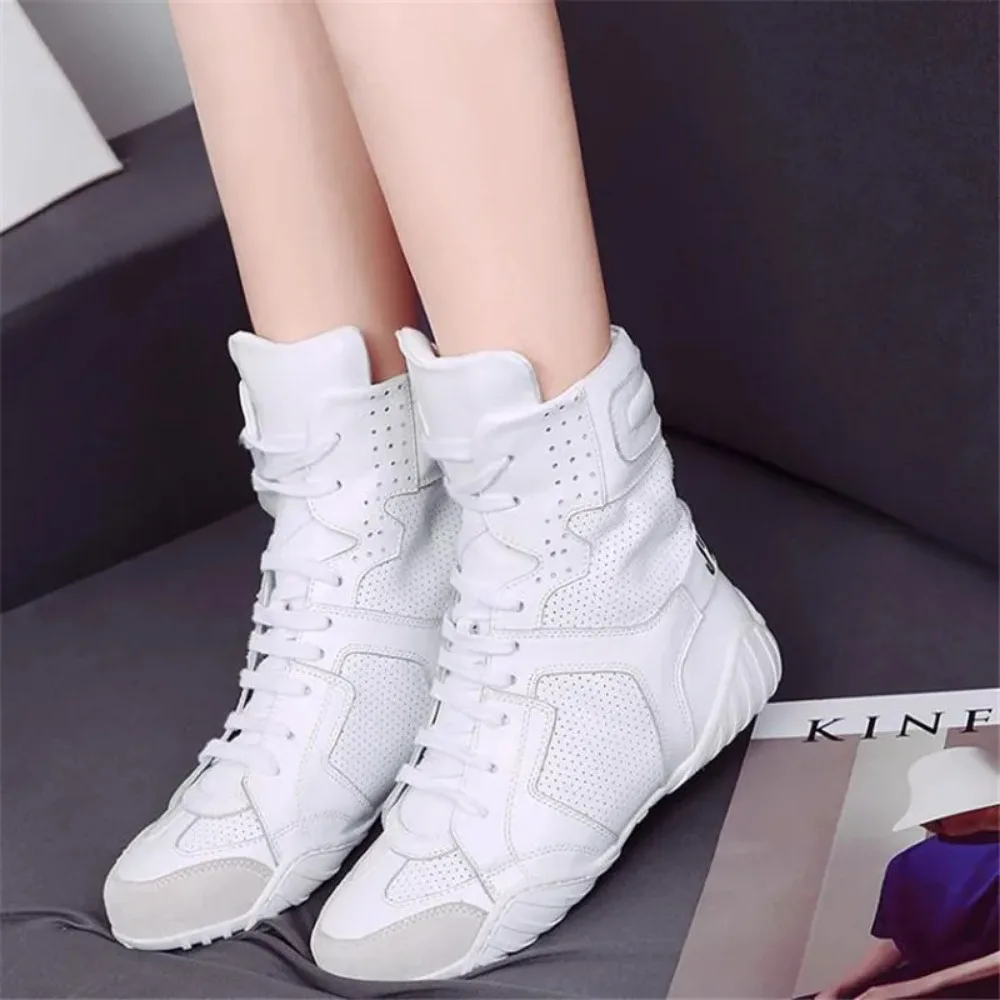 Women Shoes White High Top Sneakers Spring Summer Women Casual Shoes Fashion Shoe Breathable Solid Color Flat With Shoes