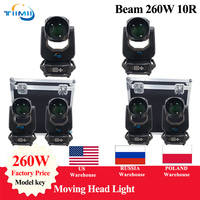 1-3Flightcase 2-6PCS Lyre Beam 10R 260W Moving Head Beam Light Sharpy Beam Move Head Gobo Stage Wash Beam Super Bright Dj Light