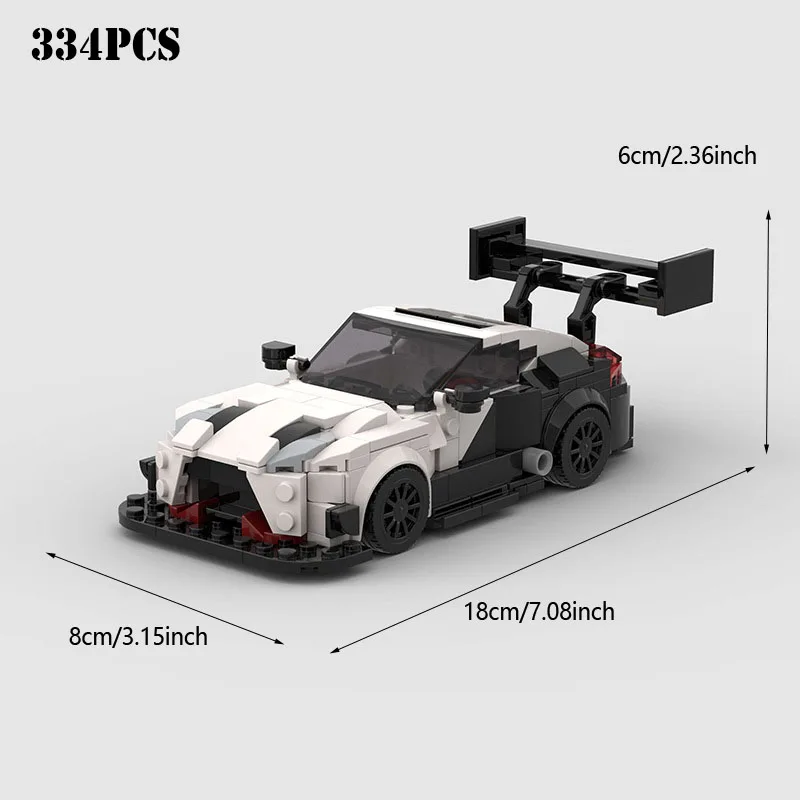 

MOC Технический гоночный спортивный автомобиль Скорость автомобиля Champion Racer 370Z Time Attack TT Строительные блоки Наборы кирпичей Суперкар Игрушки для мальчиков