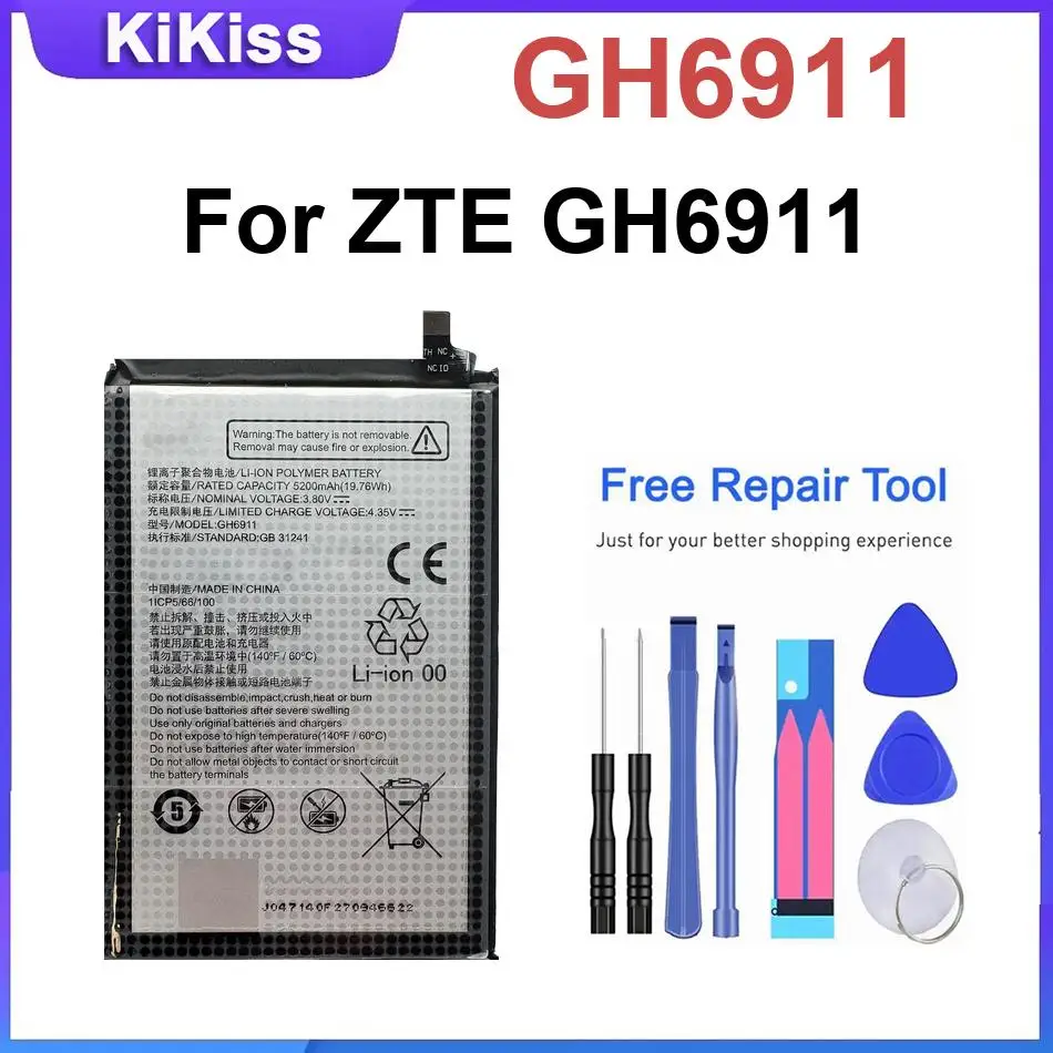 

Аккумулятор для мобильного телефона ZTE GH6911, мощные батареи 5200 мАч для мобильных телефонов