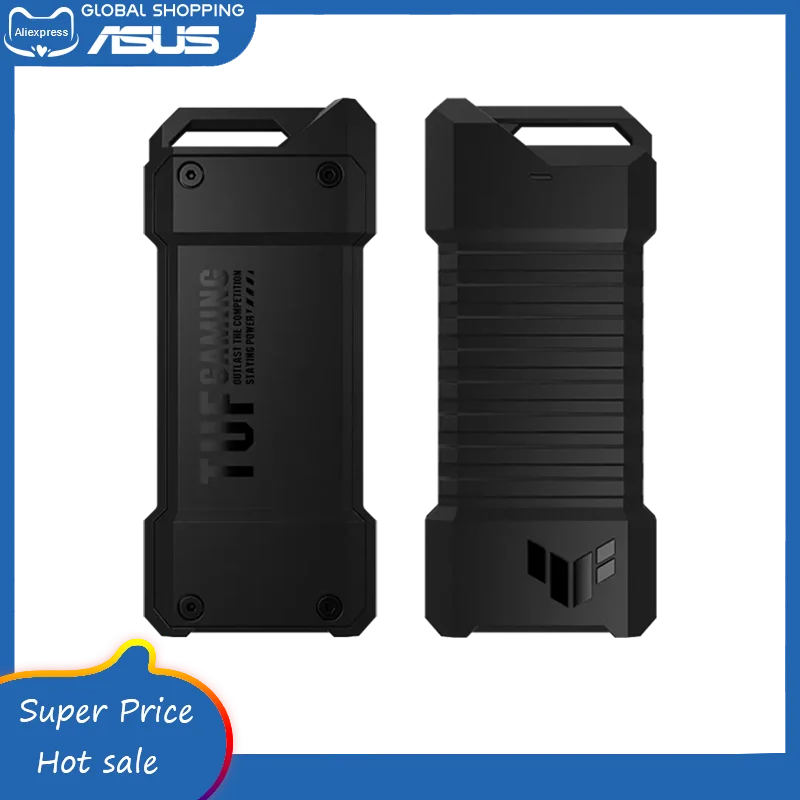 ASUS TUF Gaming A1 USB-C 3.2 Gen2 Dual M.2 NVMe SATA Интерфейс SSD Внешний портативный корпус Подходит для PCIe 2242/2260/2280