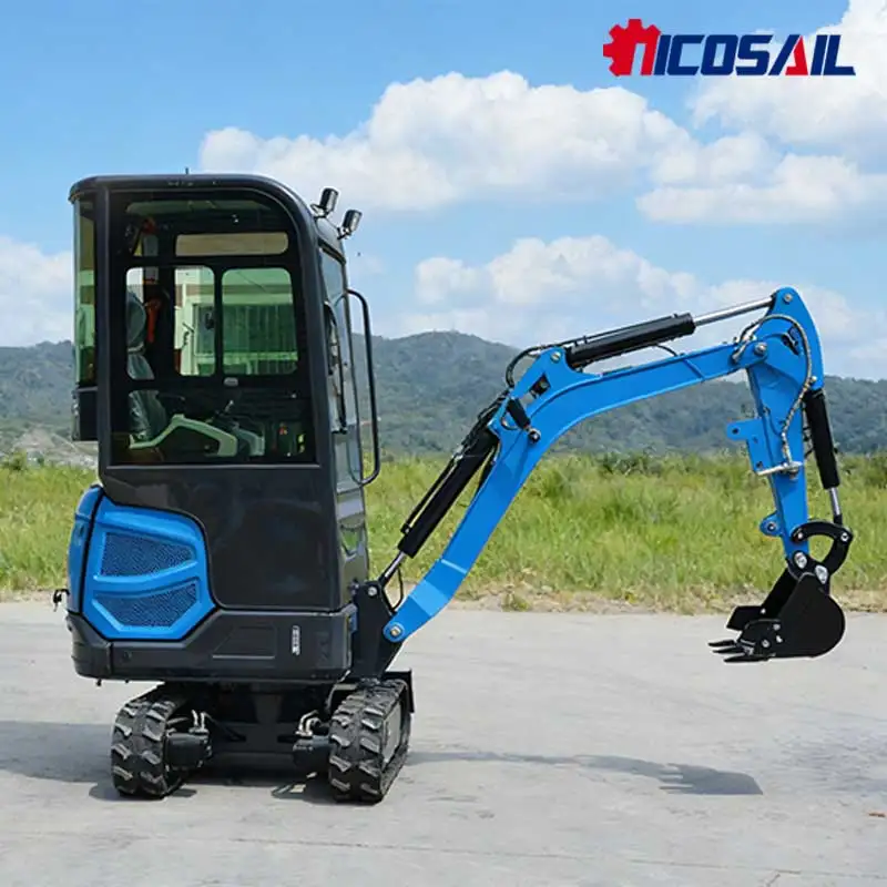 Multi-Functional 1.8ton Mini Crawler Excavator - High Quality for Farm Compost Pit Digging and Construction Site Clearing