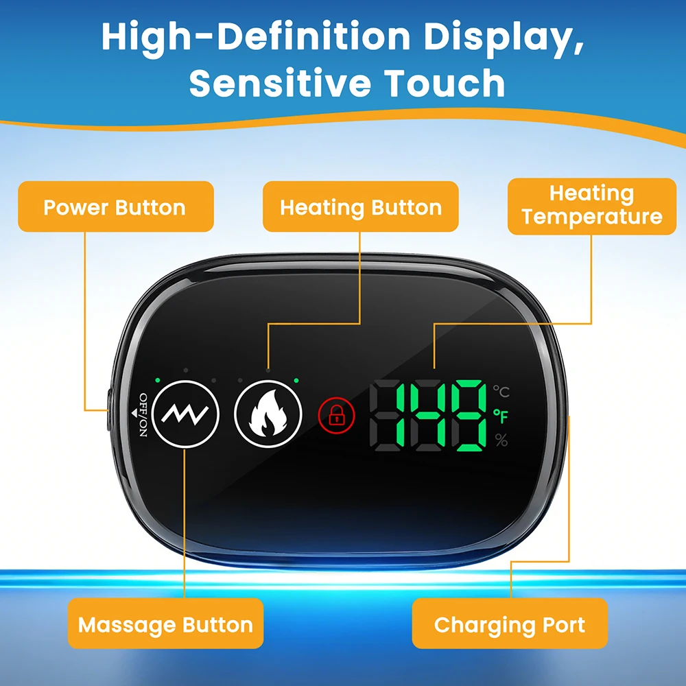 Inflatable Waist Massager Heating Vibration Lumbar Spine Traction Support Belts with Red Light Waist Wrap Braces Deep Relaxation