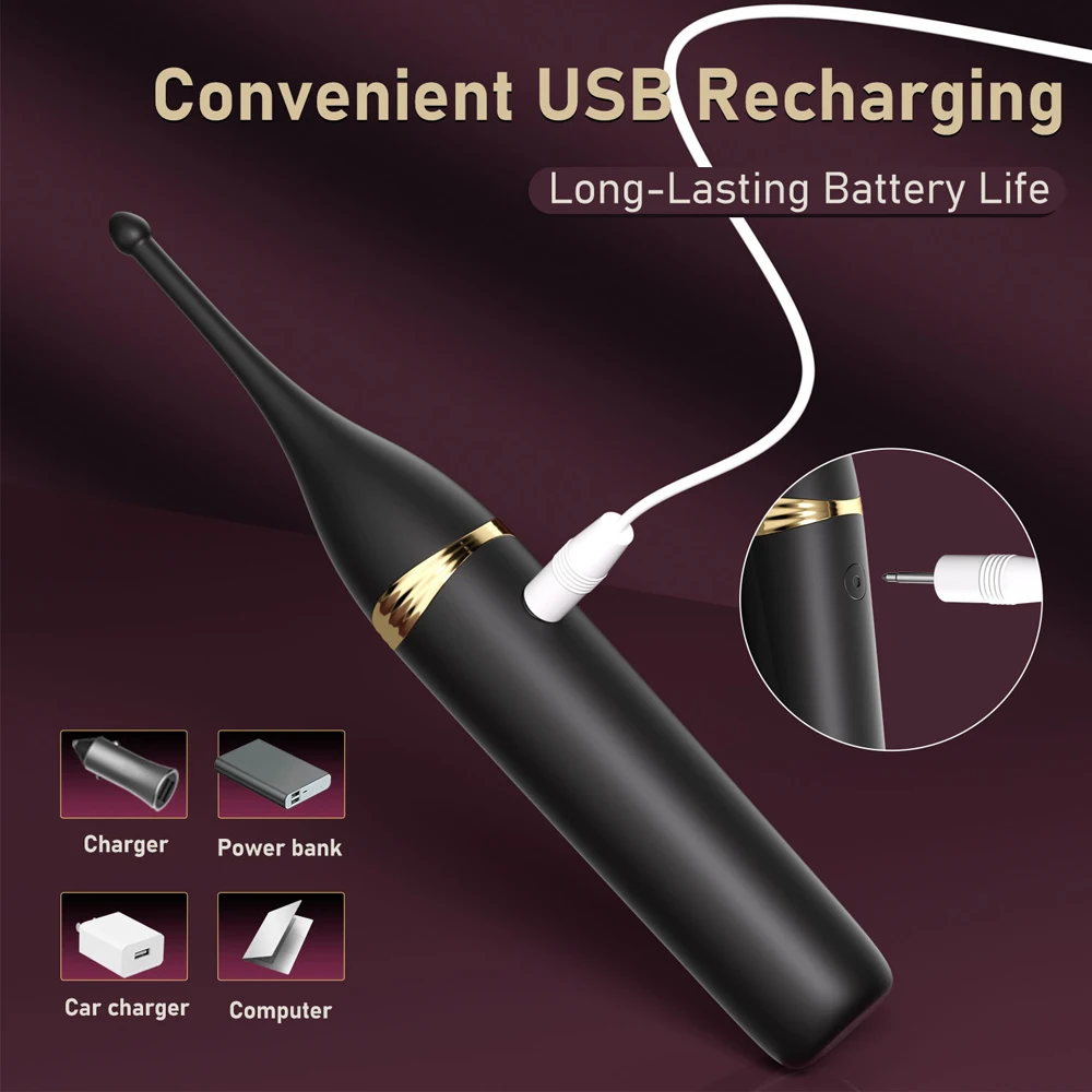 3-Head Replaceable G Spot Vibrator Powerful 10 Vibrating Clitoris Pussy Stimulator Masturbator Massage Adult Women Sex Toy view 4