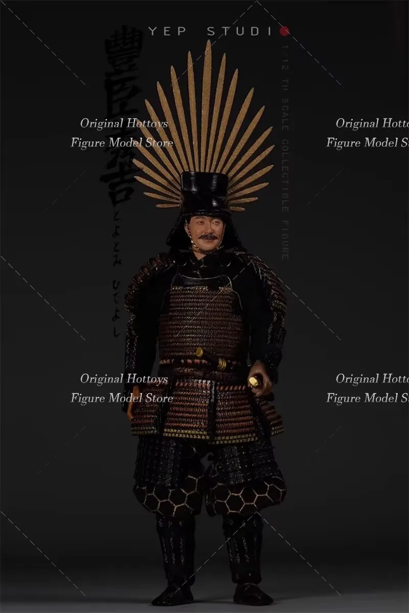 YEP STUDIO NR.0009 1/12 Żołnierz Toyotomi Hideyoshi Japoński Strateg Wojskowy z Epozy Wojny Wielkiej, Pełny Zestaw, Figurka Akcji 6''