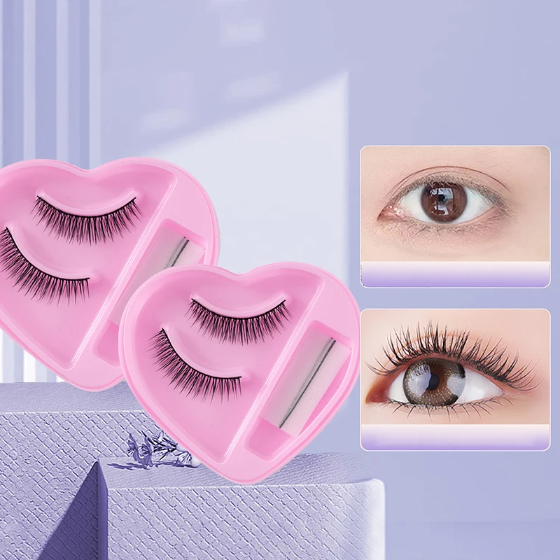 Professional False Eyelashes Reusable Self-adhesive Lashes Glue-free Full Strip Eyelash Extension Makeup Beauty Tools