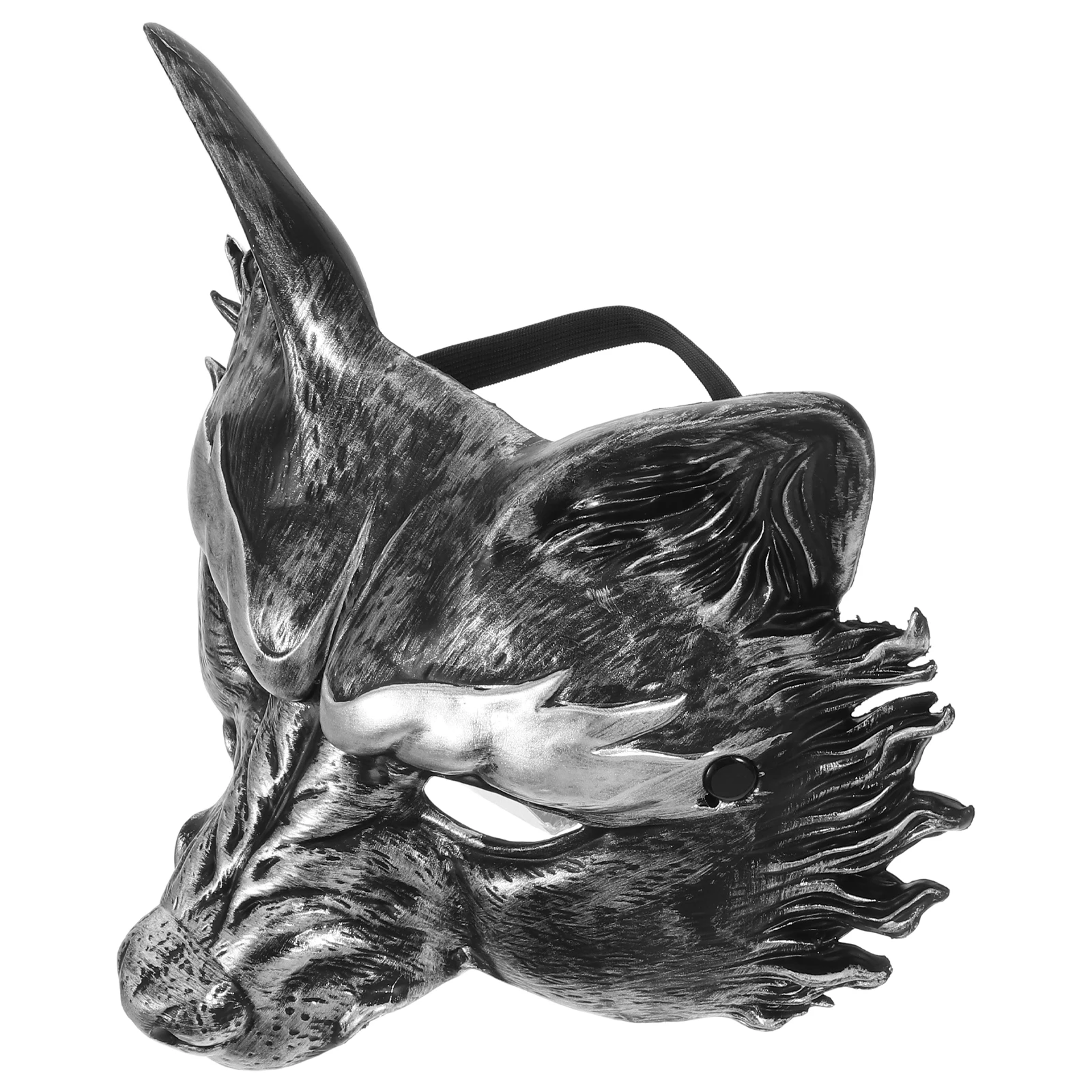 

Party Fox Mask Animal Masquerade for Men Adult Wolf Half Face Artificial Halloween Pu Foam Man