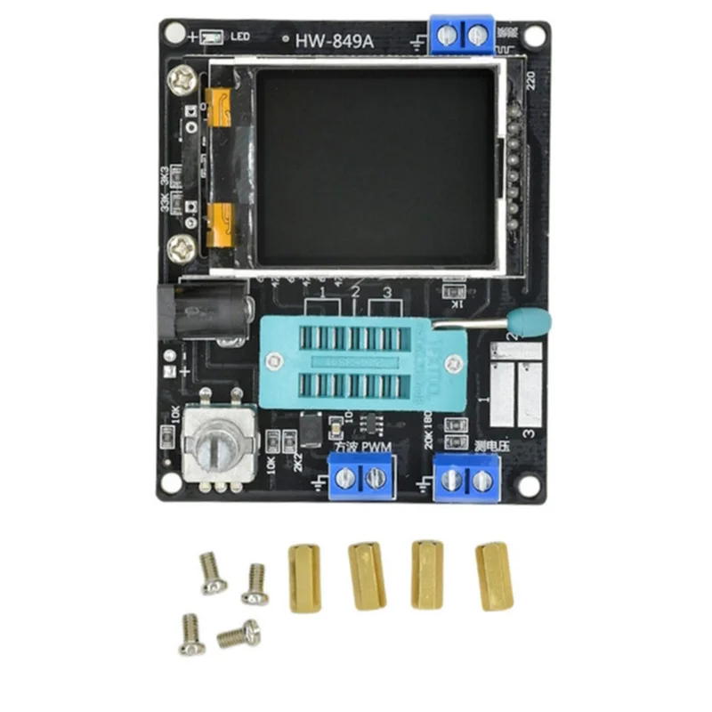 A76X-GM328A Transistor Tester Diode Capacitance ESR Voltage Frequency Meter Square Wave PWM Signal Generator Soldering
