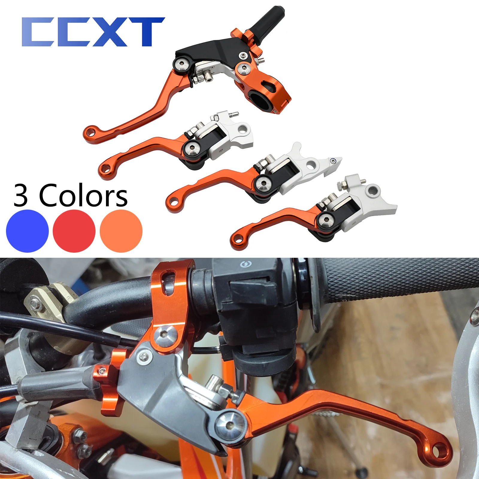 CNC 오토바이 브레이크 클러치 레버 핸들 바, Kayo T4 T6 K6 K6R, KTM SX SXF XC XCF EXC EXCF, Husqvarna용 범용 22mm