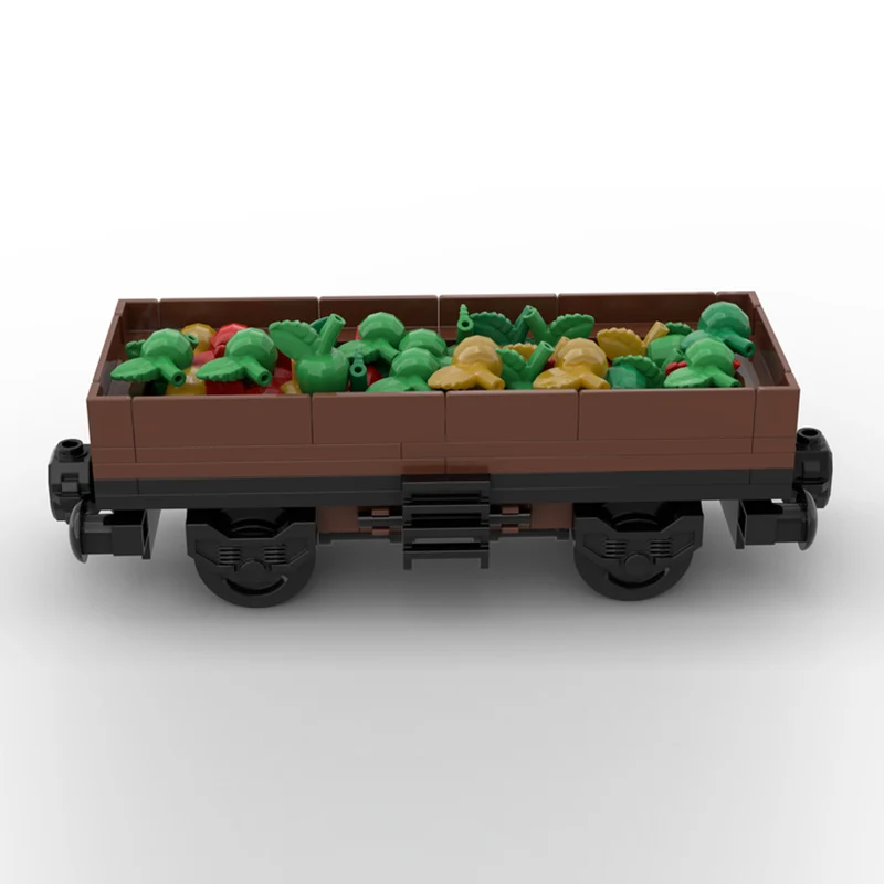 City Car Model MOC Building Bricks Apple Transport Train Car Modular Technology Children Holiday Gifts Assemble Toys Suit view 3