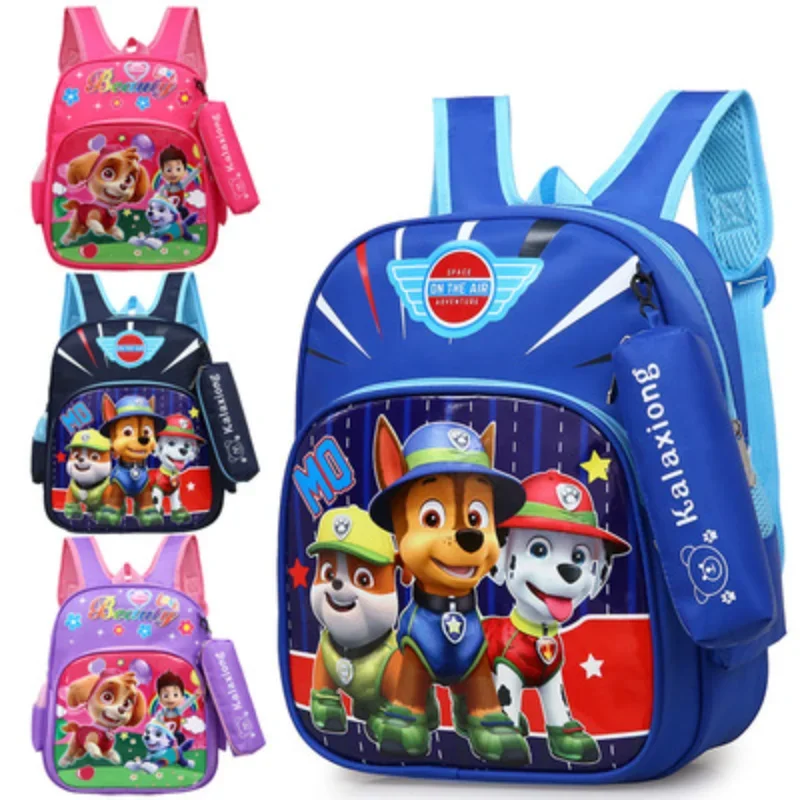 Paw Patrol plecaki Cartoon tornister plecak przedszkole Chase Skye Marshall wodoodporna duża pojemność druk 3D dla dzieci