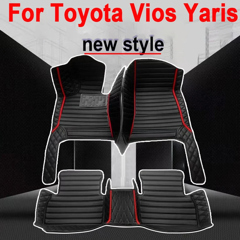 For Toyota Vios Yaris 2022 2021 2020 2019 2018 2017 2016 2015 2014 Car Floor Mats Interior Accessories Auto Carpets Custom