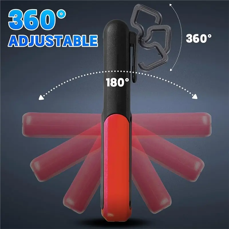 Magnetic Rechargeable LED Flashlight,Portable Work Light, Compact Trouble Lights Lamp For Mechanics, Compact Reliable