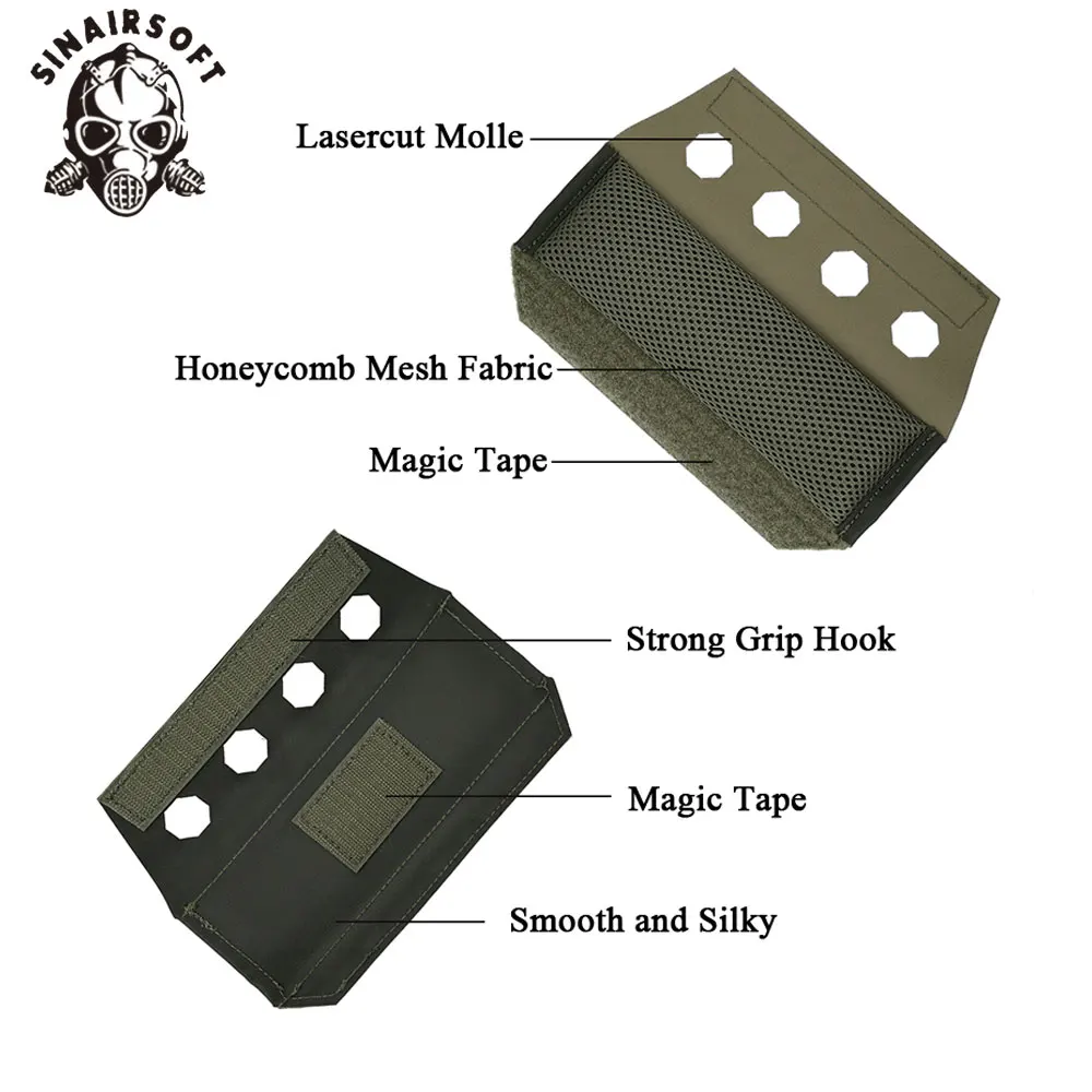 SINAIRSOFT Almohadillas tácticas para hombros Airsoft de chaleco - imagen 5