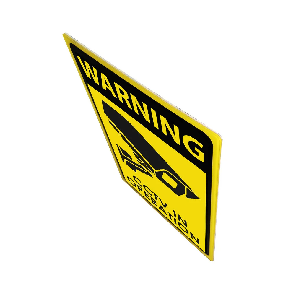 

Warning Sign Sticker Durable Outdoor Security Monitoring Decal For Home Cctv System Anti-Theft Surveillance Notice