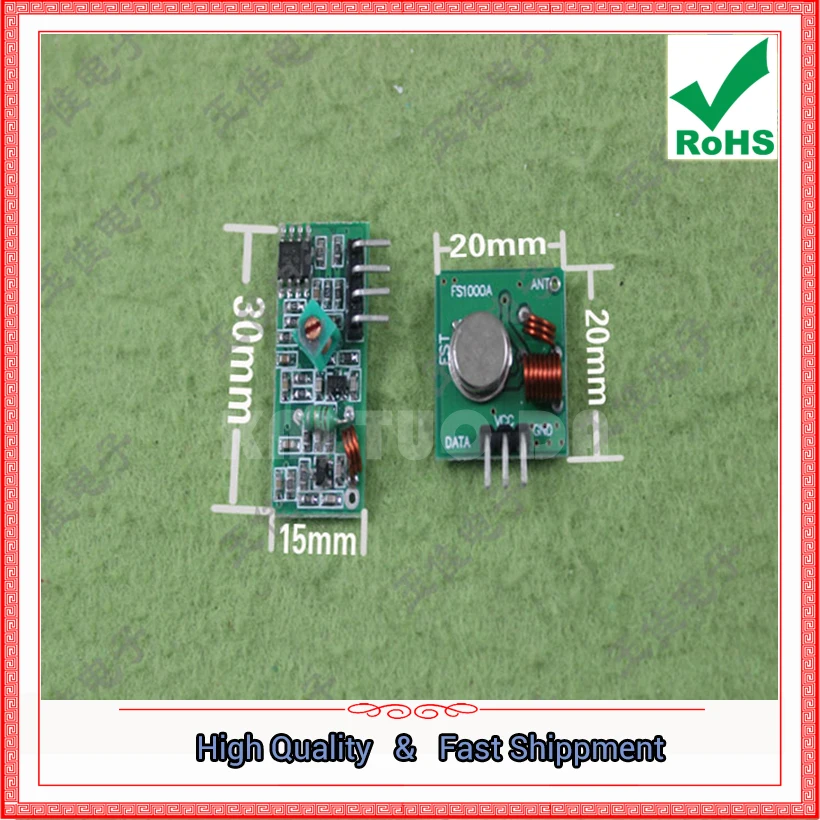 433M Super Regenerative Module Wireless Transmitter Module anti-theft Transmitter Receiver 433  433mhz Frequency