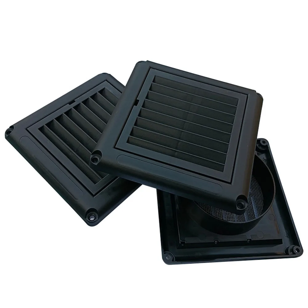 Kontrol Aliran Udara 4 Inci Ventilasi Plastik Hitam Ventilasi Optimal Desain Ramah Pengguna Instalasi Serbaguna Untuk Sirkulasi Udara