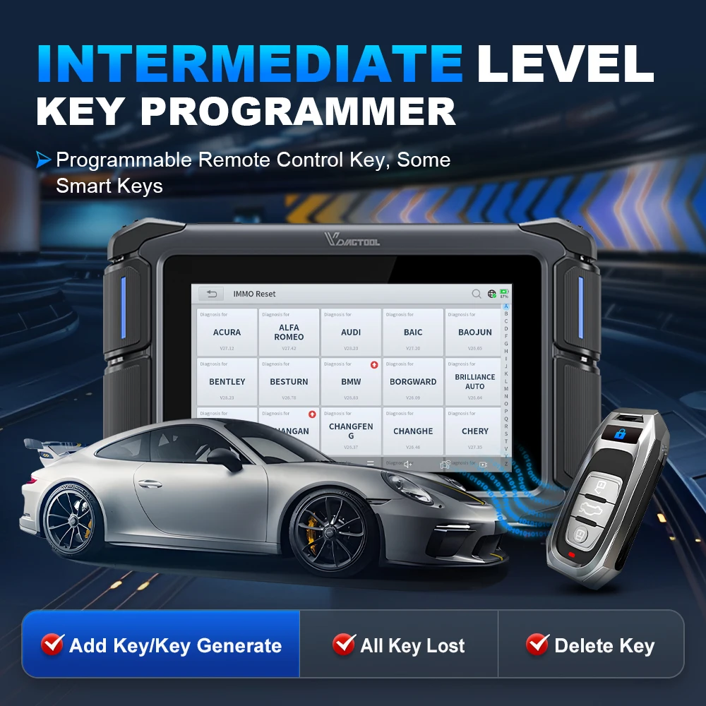 VDIAGTOOL VD70 Lite OBD2 Automotive Scanner Bi-Directional Car Diagnostic Key Tool Programmer with 31+Reset DOIP Free Updates image 3