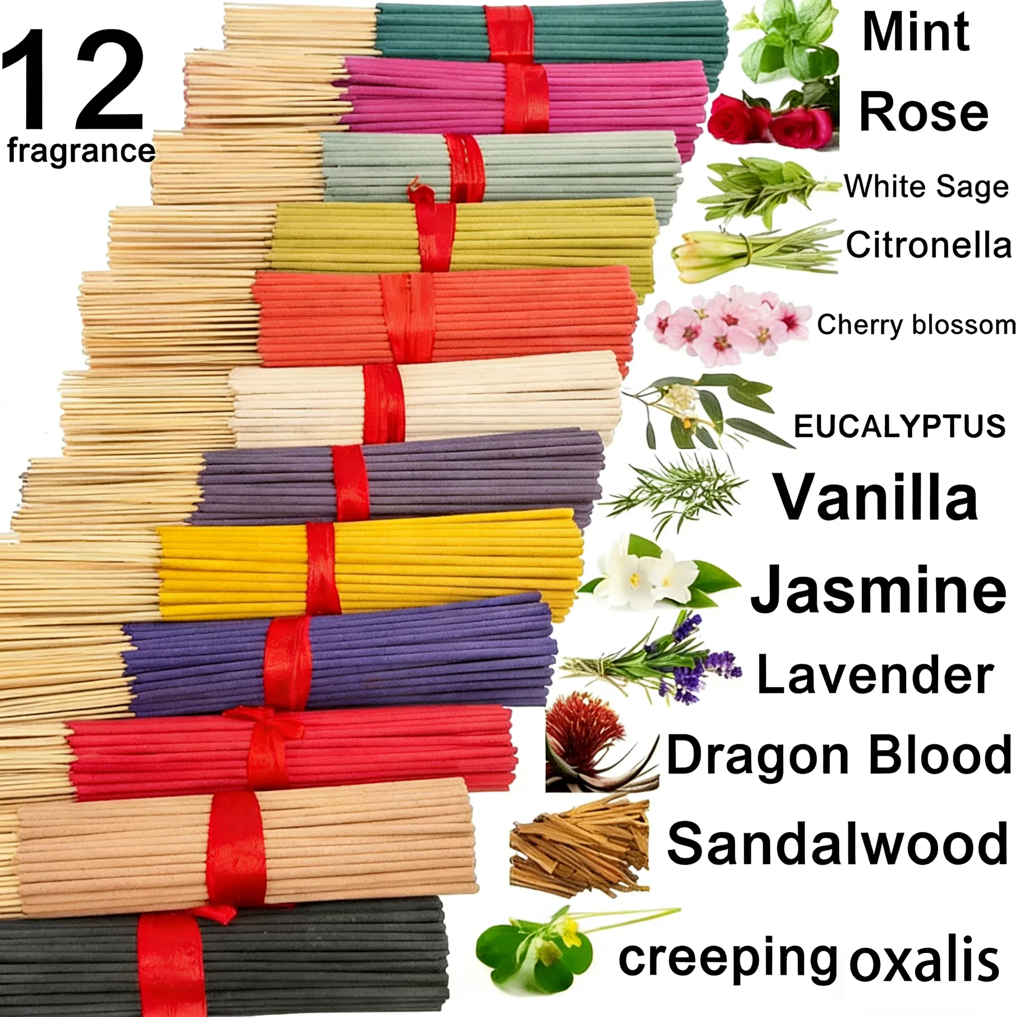 13 tipos de fragancias florales: rosas, limón, lavanda, sándalo, salvia. Fragancia duradera para el hogar, la oficina, yoga, meditación y lectura.