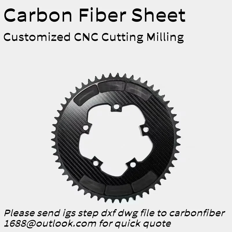 

Customized Carbon Fiber Sheet Plate Process CNC Cutting Carbon Board Machining Milling Matte Twill