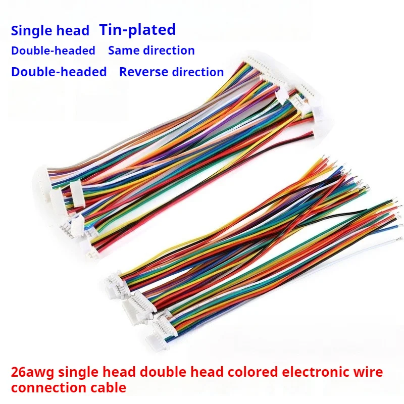 10Pcs/lot 2/3/4/5/6/7/8/10P/12 Pin Wire Connector 1.25/1.5/2.0/2.54mm JST/ZH/PH/XH Female Plug Connector With Wire view 2