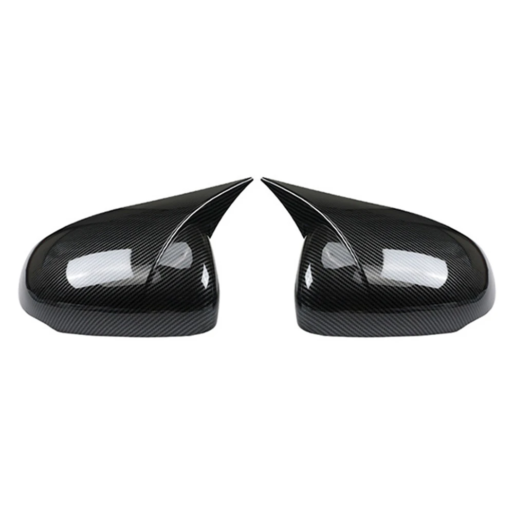 Black Carbon Fiber For Mercedes-Benz CLA-Class C118 2019 - 2024 Door Mirror Cover Paste style Car Accessorie External Decorate view 3