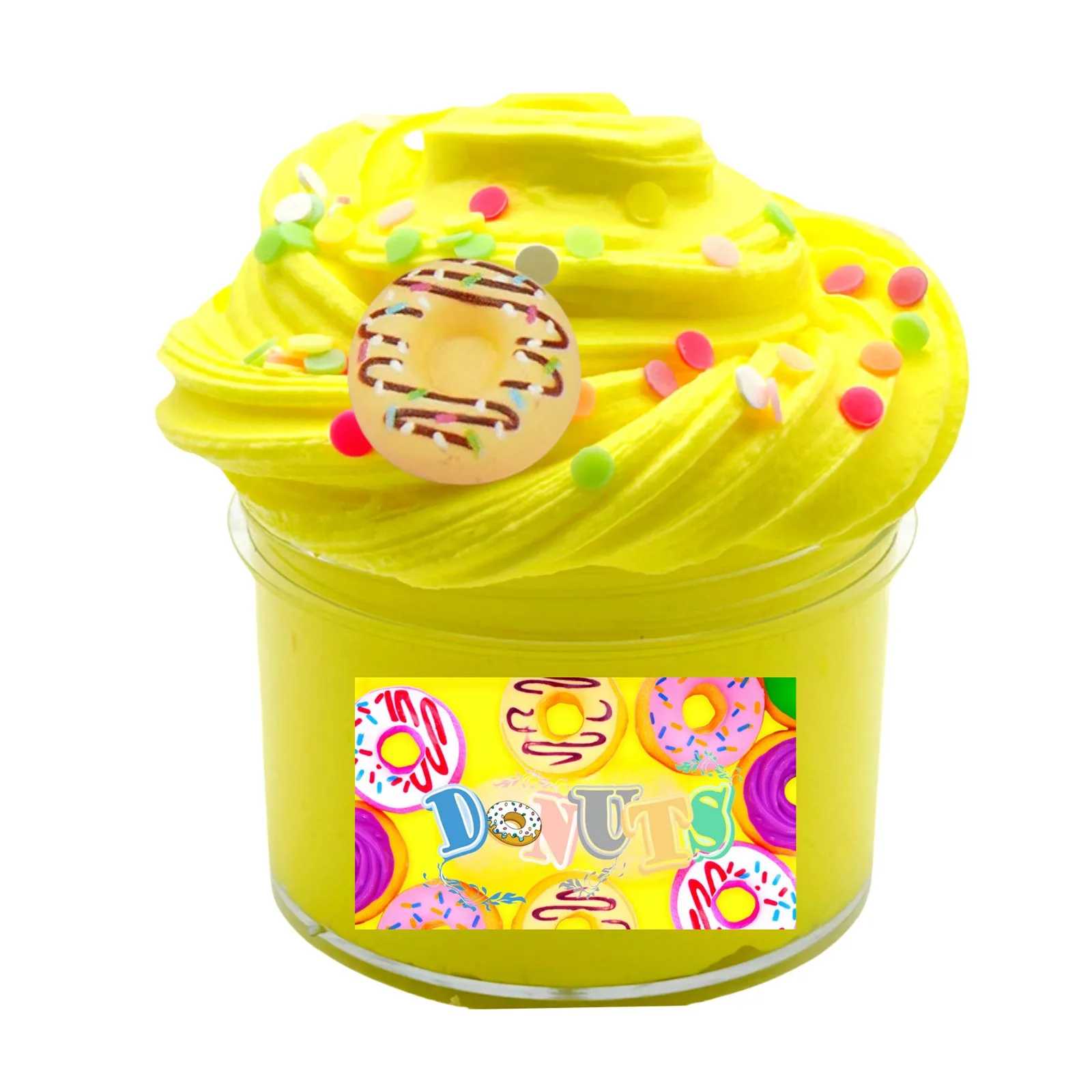 لتقوم بها بنفسك لوازم الوحل الفاكهة الروائح رقيق الطين دونات الديكور الطين القطن الطين الضغط الناعم اليدوية الوحل اللعب