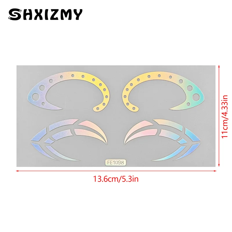 Adesivi per il trucco degli occhi colorati Eyeliner per occhi Laser sopracciglia adesivi per l'arte del viso decalcomanie decorazioni per feste di capodanno di Halloween